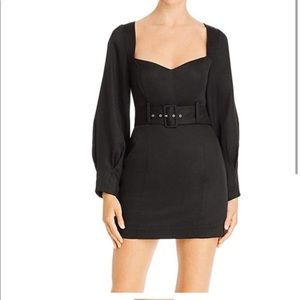 Fame and partners black long sleeve dress